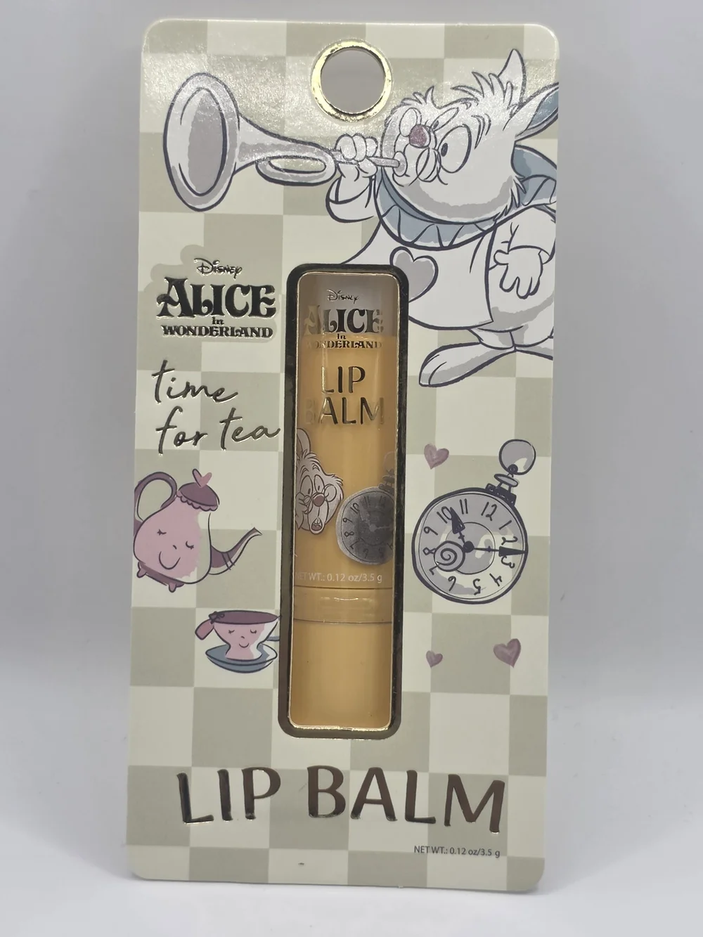 Disney Alice in Wonderland White Rabbit Bath Set-Lip Gloss,Bath Bomb,Salt/Scrub